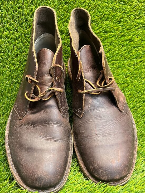 Clarks Bushacre 2 Mens Size 9 Brown Classic Outdoor Leather Ankle Chukka Boots main image 7